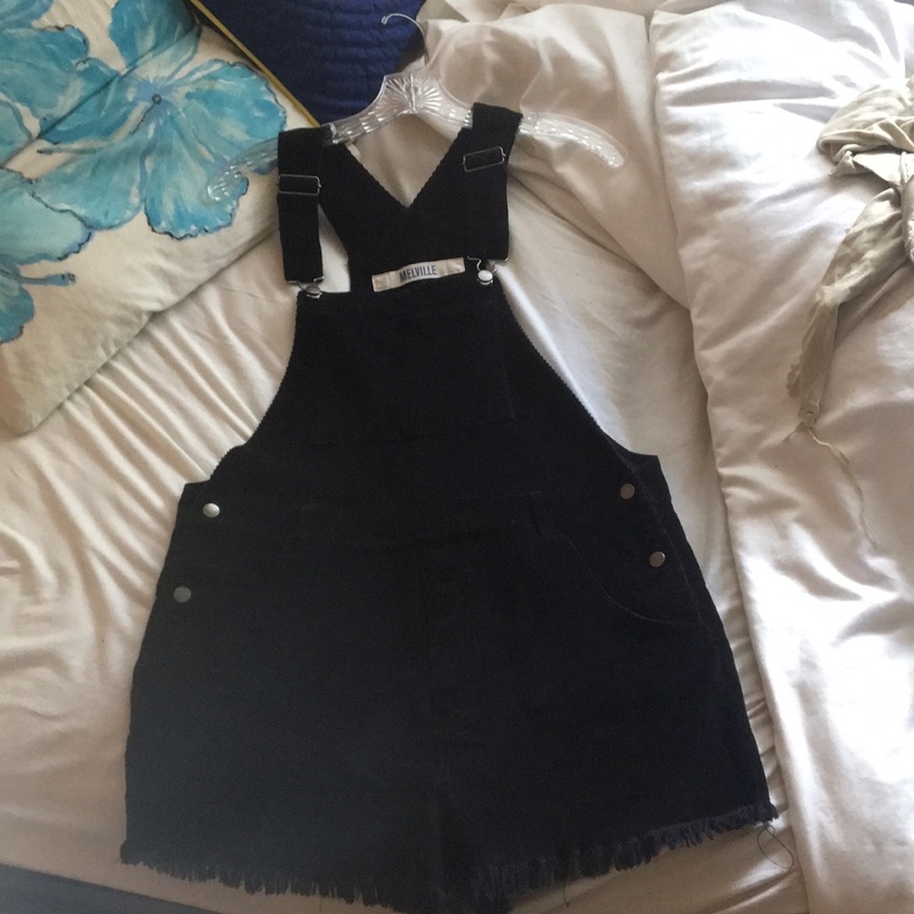 Brandy Melville Black Overalls